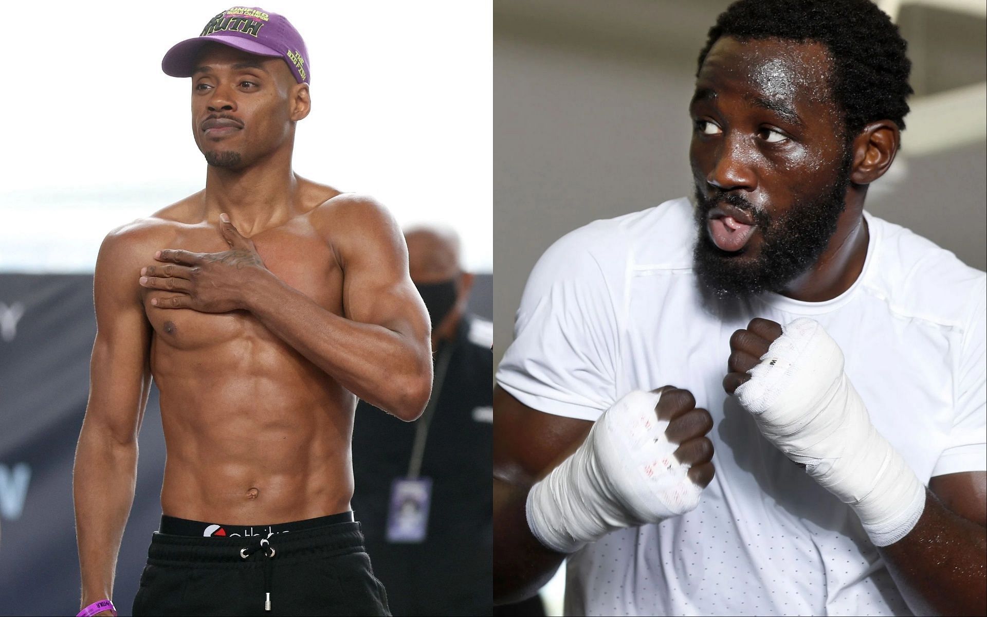 Errol Spence Jr. (L), and Terence Crawford (R).