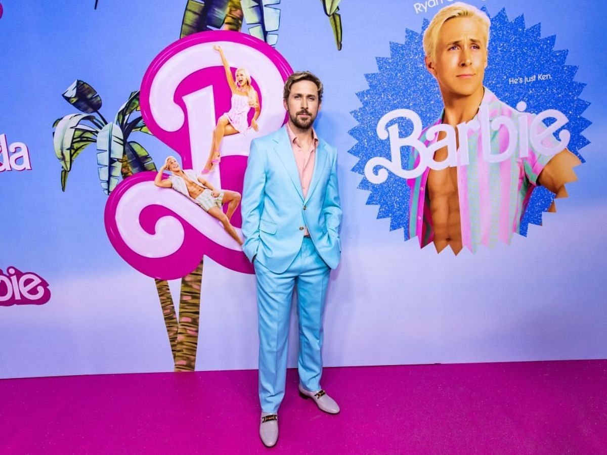 Ryan Gosling in Barbie Premiere (Image via Getty)