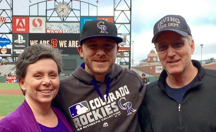 Trevor Story with his Parents