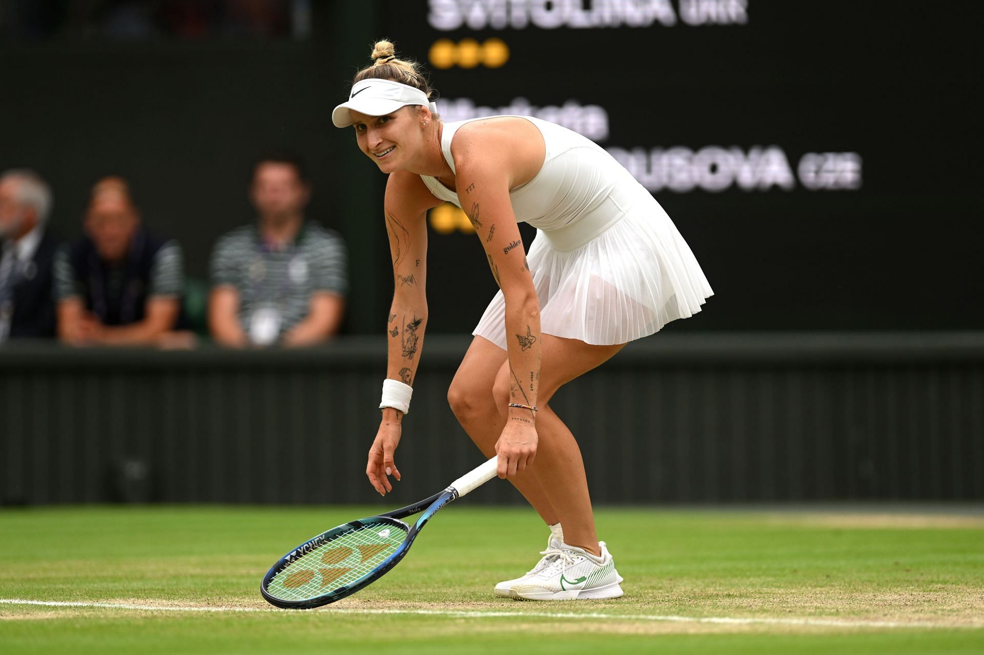 Marketa Vondrousova pictured at the 2023 Wimbledon Championships.