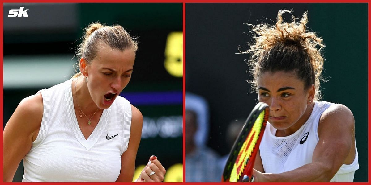 Petra Kvitova will take on Jasmine Paolini in Wimbledon opener.