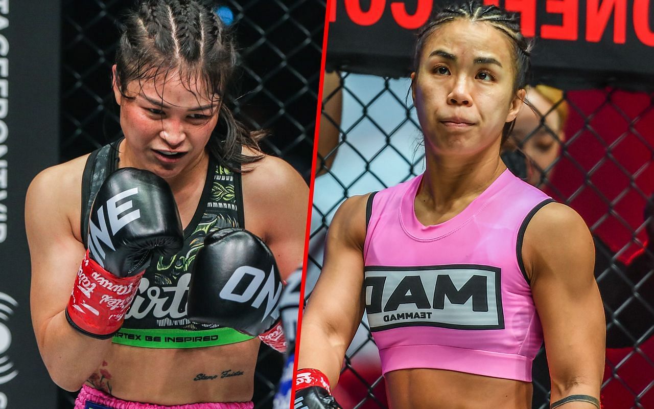 Stamp Fairtex (Left) faces Ham Seo Hee (Right) at ONE Fight Night 14