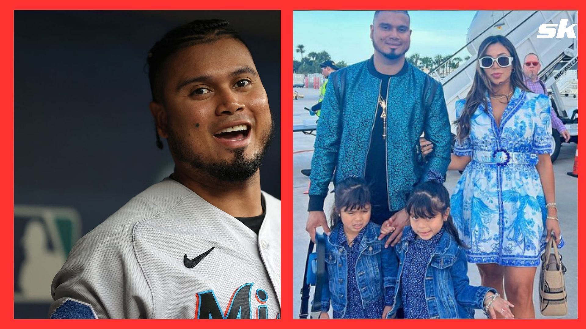 In Photos: Miami Marlins star Luis Arr&aacute;ez jets off to Seattle with family for 2023 MLB All-Star game