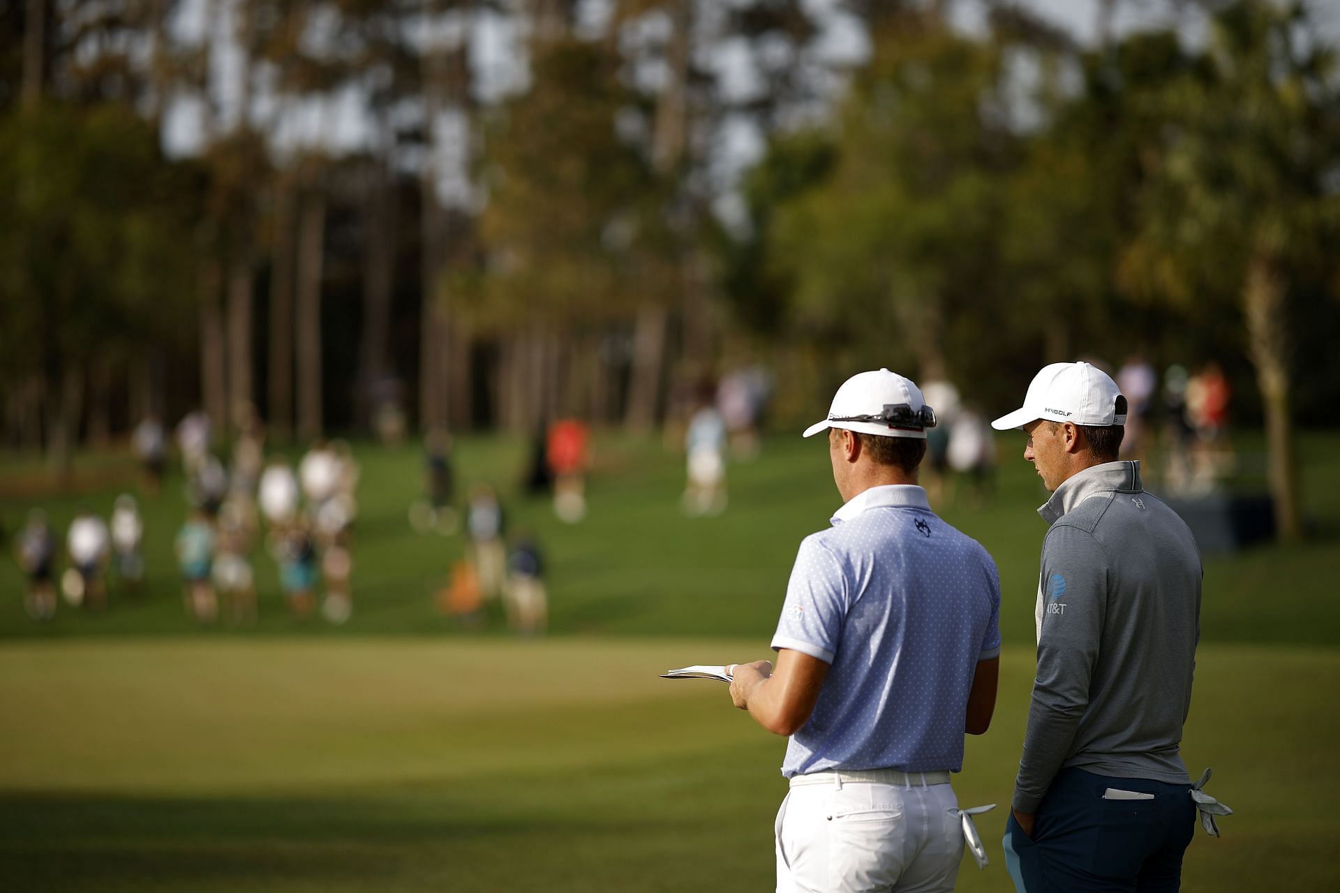 Justin Thomas and Jordan Spieth at THE PLAYERS Championship (via Getty Images)