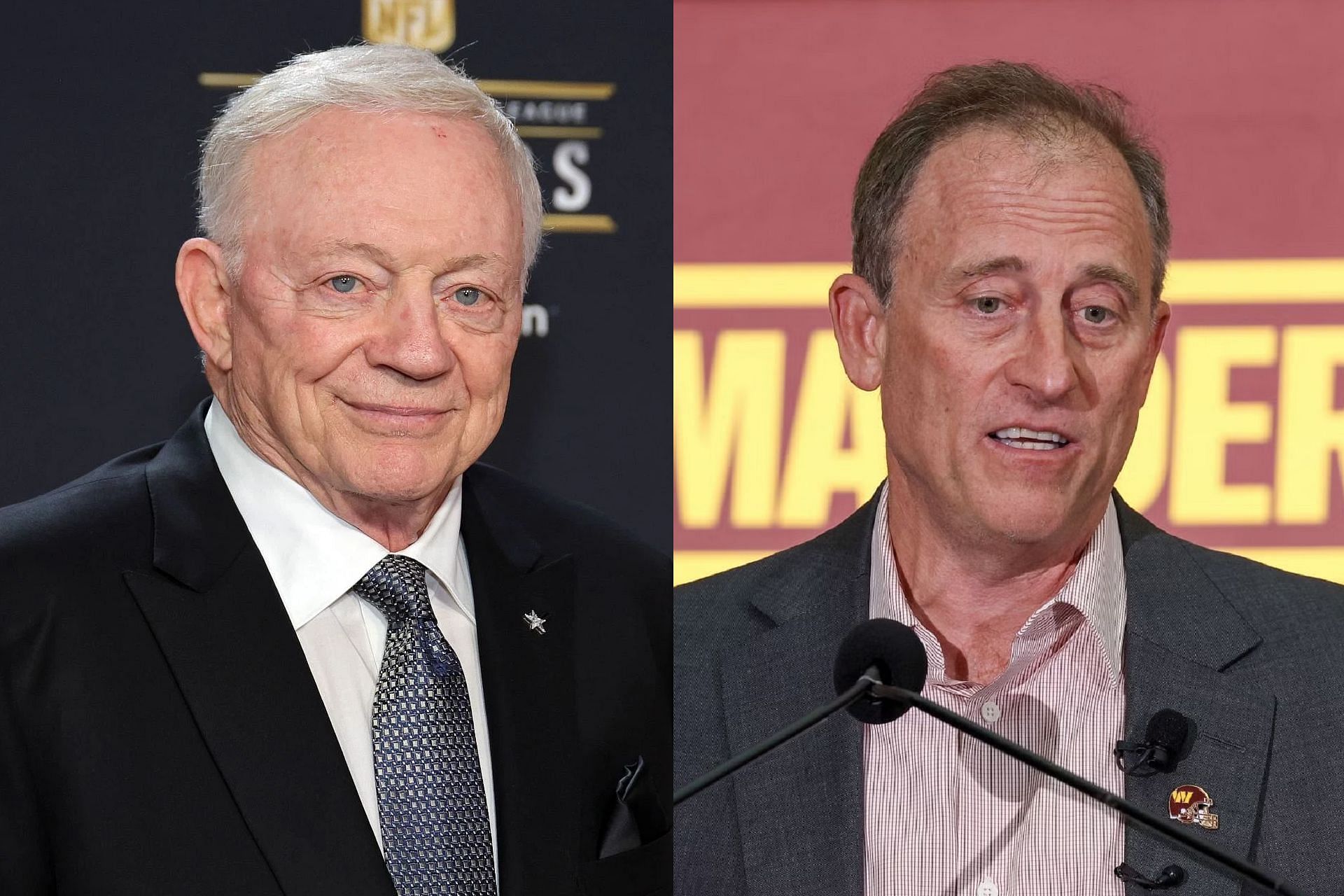 Josh Harris takes shot at Jerry Jones&rsquo; Cowboys in introductory press after $6,050,000,000 purchase of Commanders