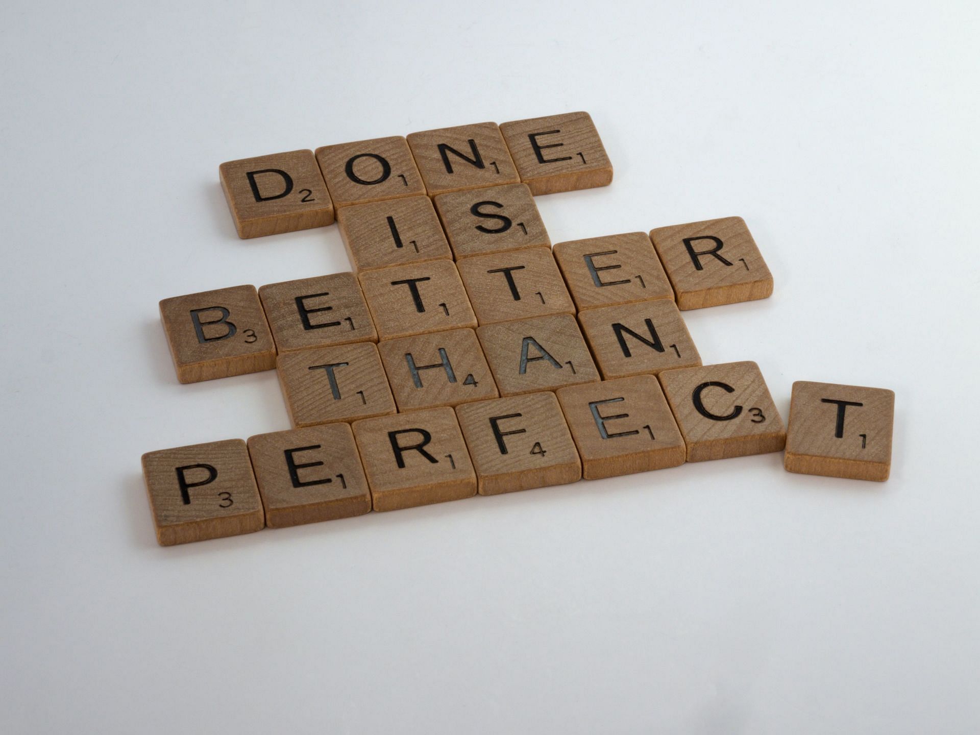 Let go off perfectionism. (Image via Unsplash/Brett Jordan)