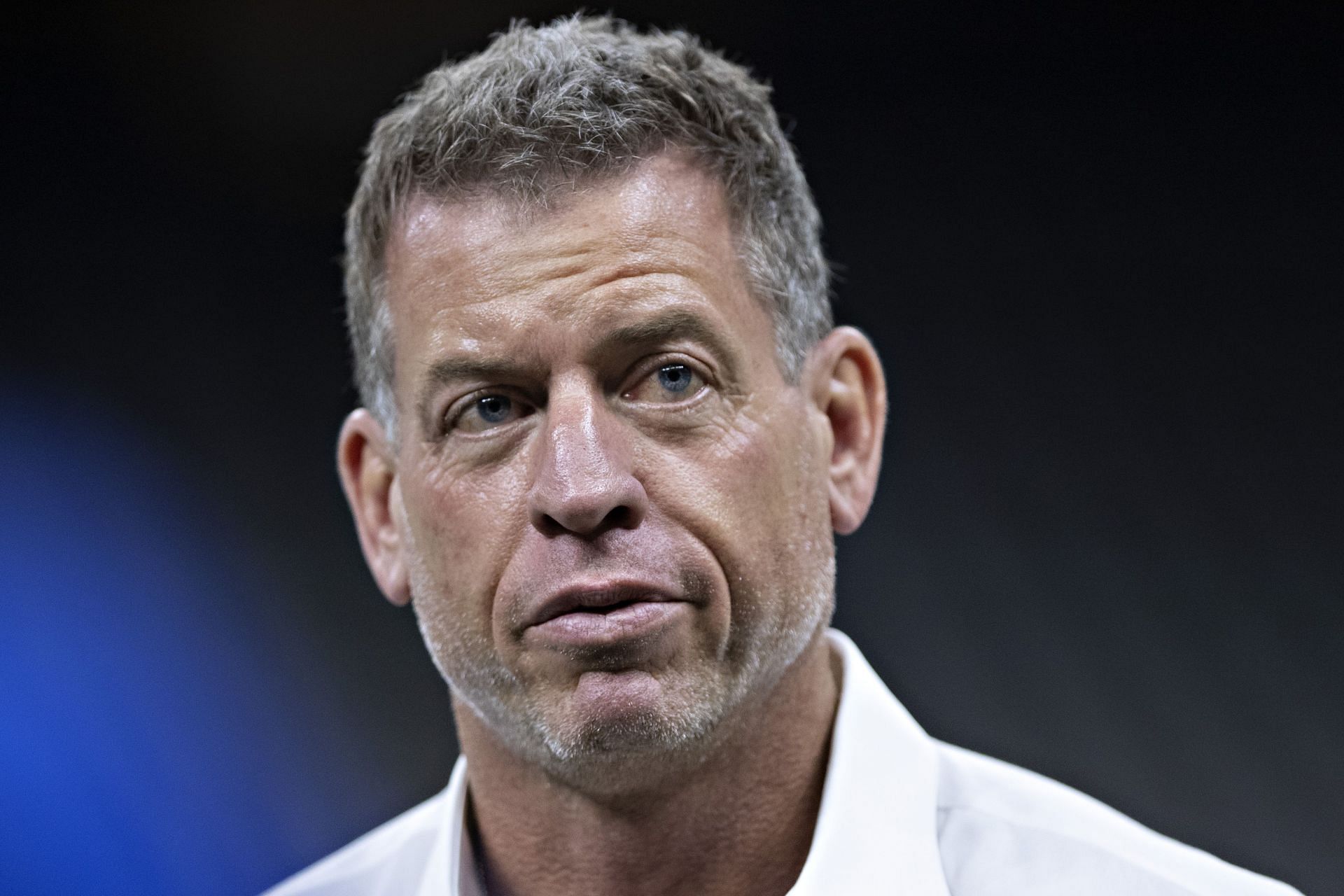 Troy Aikman at Los Angeles Rams v New Orleans Saints