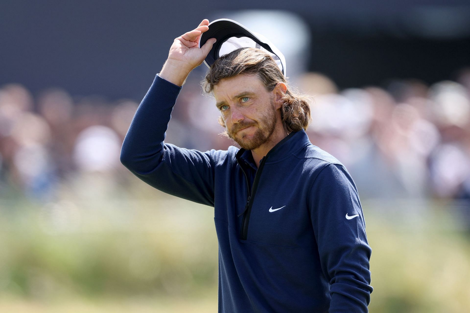 Tommy Fleetwood is currently leading The 151st Open - Day One 8Image via Getty).