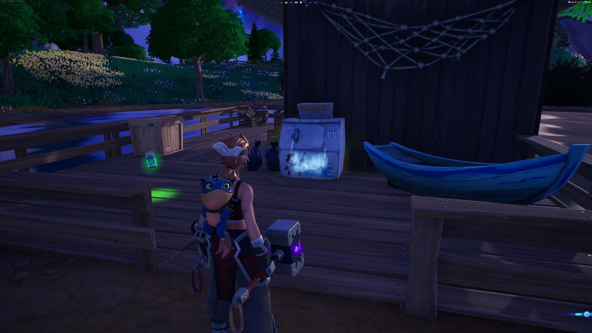 Search Ice Coolers and Coolers to find fish (Image via Epic Games/Fortnite)