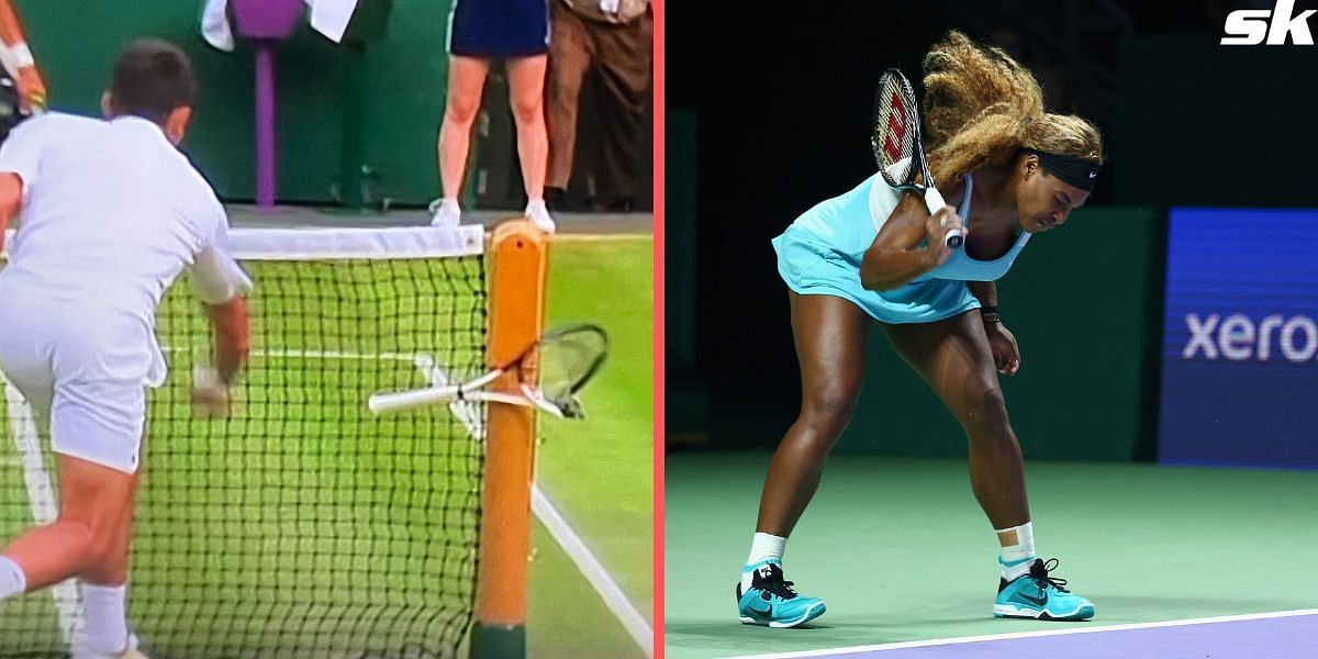 Novak Djokovic (L) and Serena Williams (R)