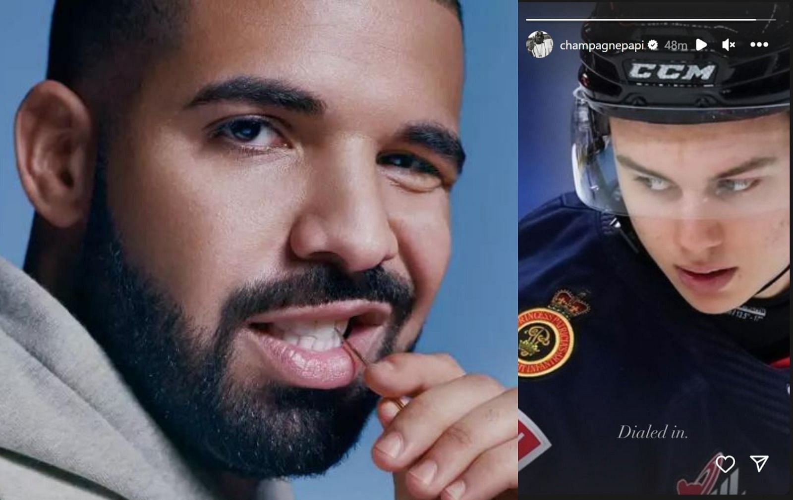 The Drake curse is coming to Chicago with rapper &quot;dialed in&quot; on Connor Bedard