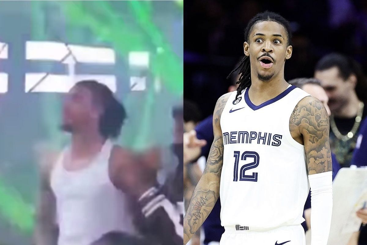 Ja Morant was seen partying in the Dominican Republic. (Left Photo: liljupiterr/Instagram)