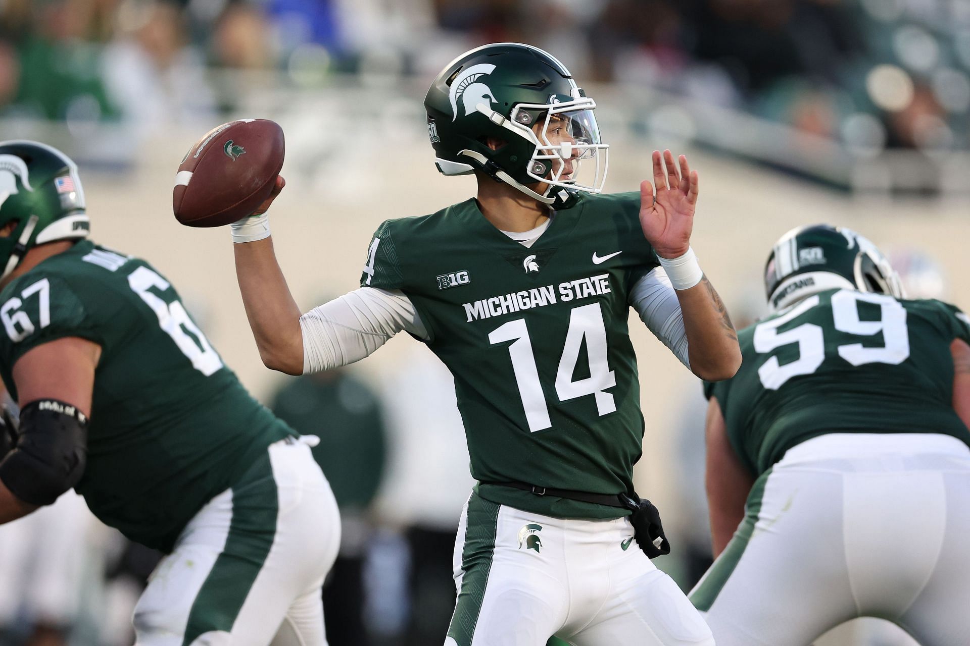 Michigan State has an open quarterback competition.