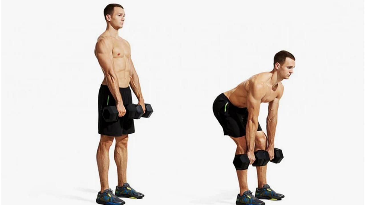 Dumbbell Stiff Leg deadlifts (Image via Getty Images)