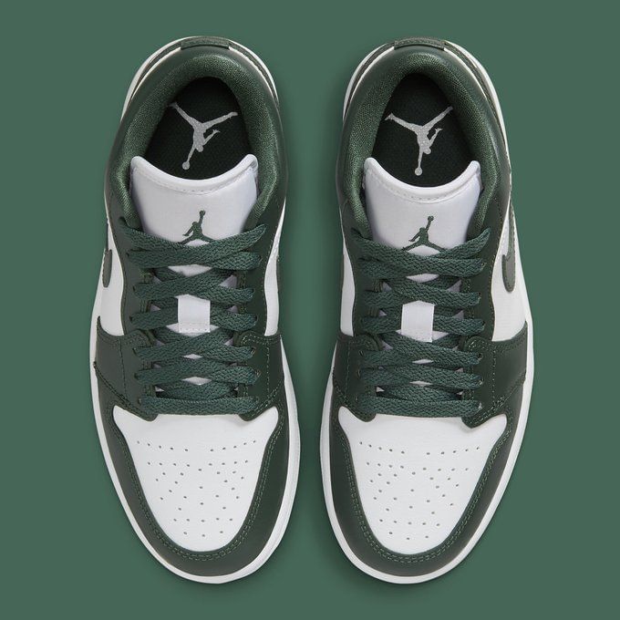 low jordan 1 pine green