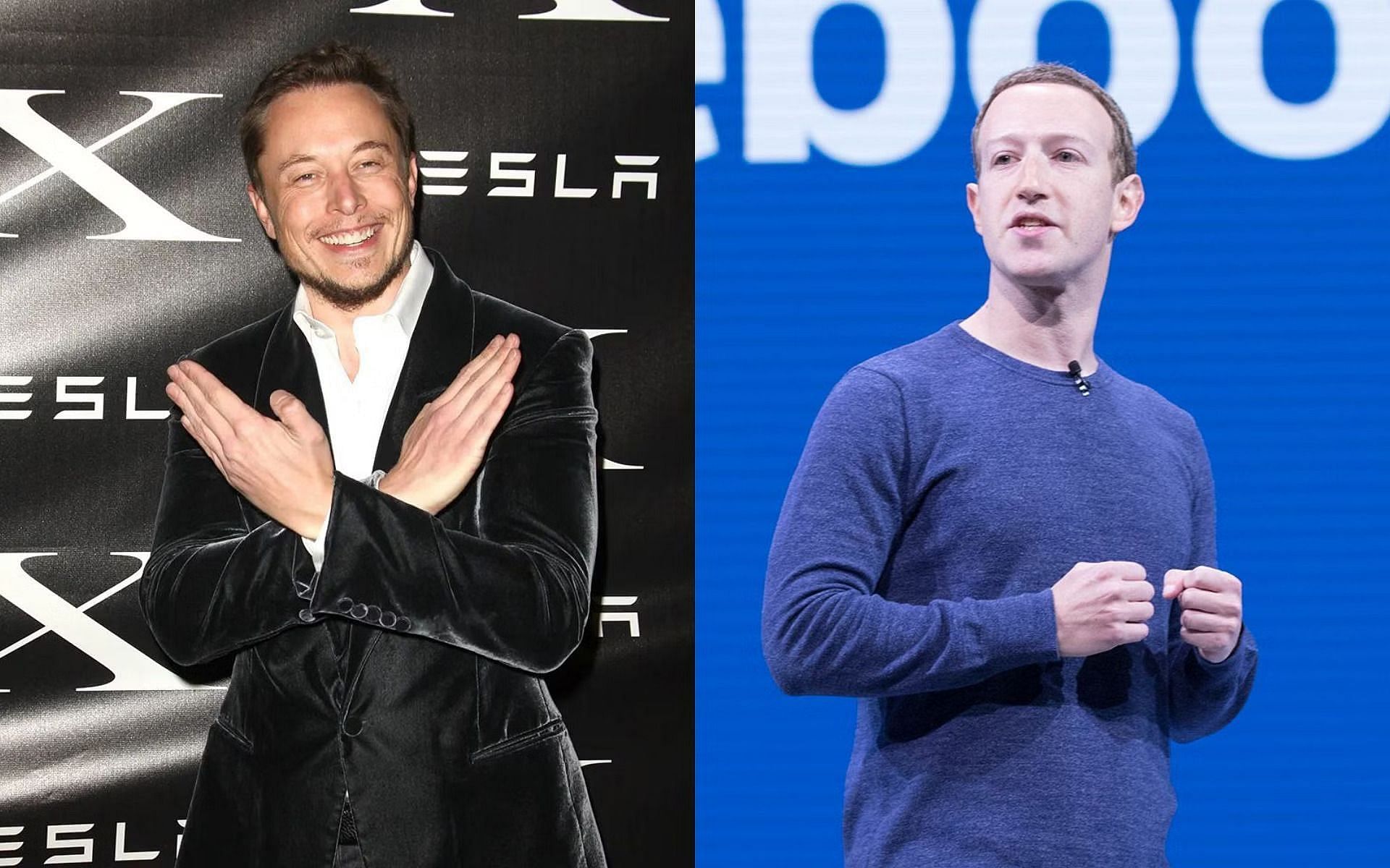 Elon Musk (left) and Mark Zuckerberg (right) [Image credits: @elonmusk on Instagram, @AnthonyQuintano on Twitter]