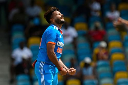 Mukesh Kumar made his ODI debut in Barbados