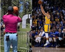 Watch: NBA superstars imitate Steph Curry-inspired long-range bucket before golfing