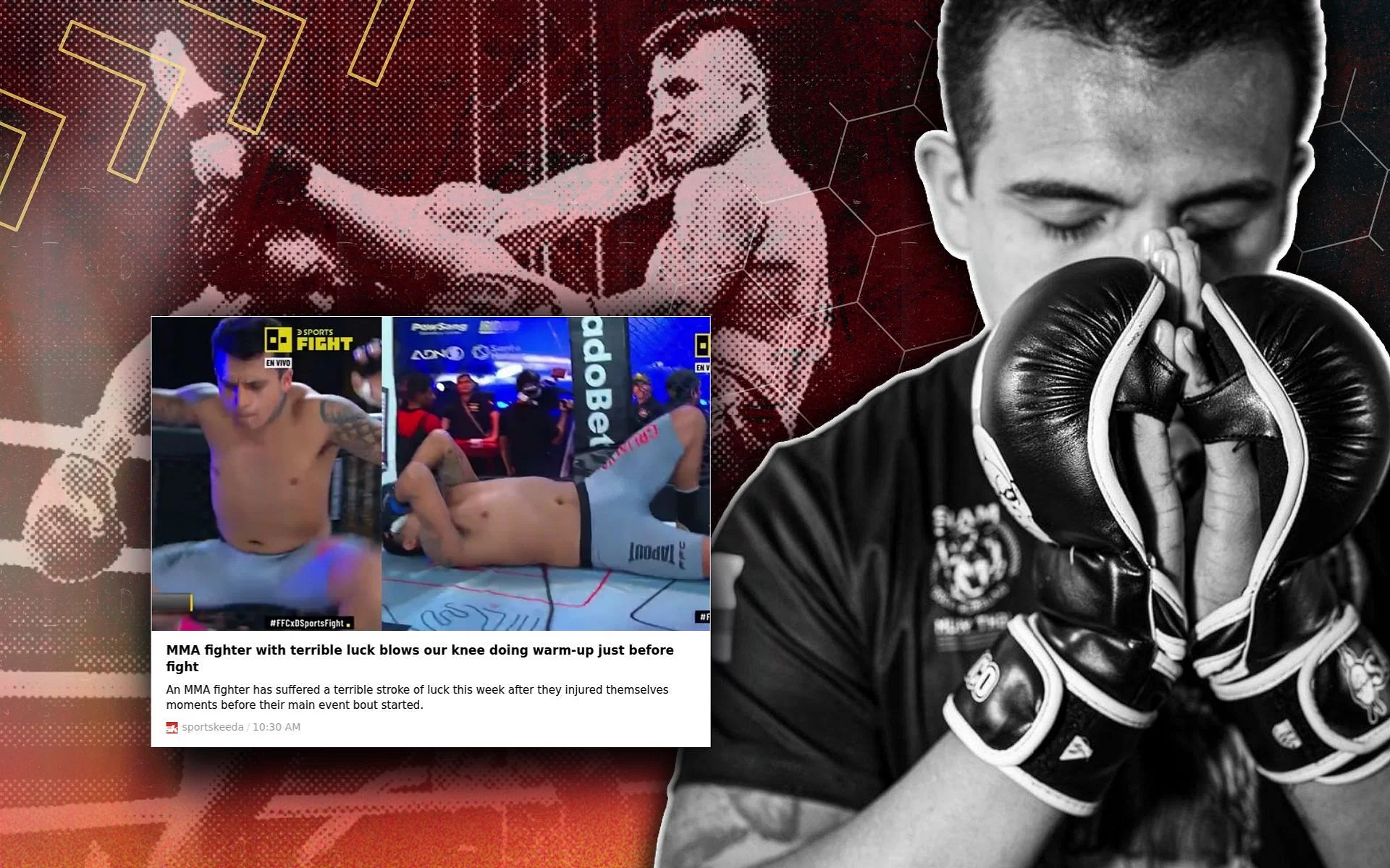 Miguelito Grijalva the Ecuadorian fighter who recently injured his knee at FFC 64[Image credits: @miguelitogrijalva on Instagram]