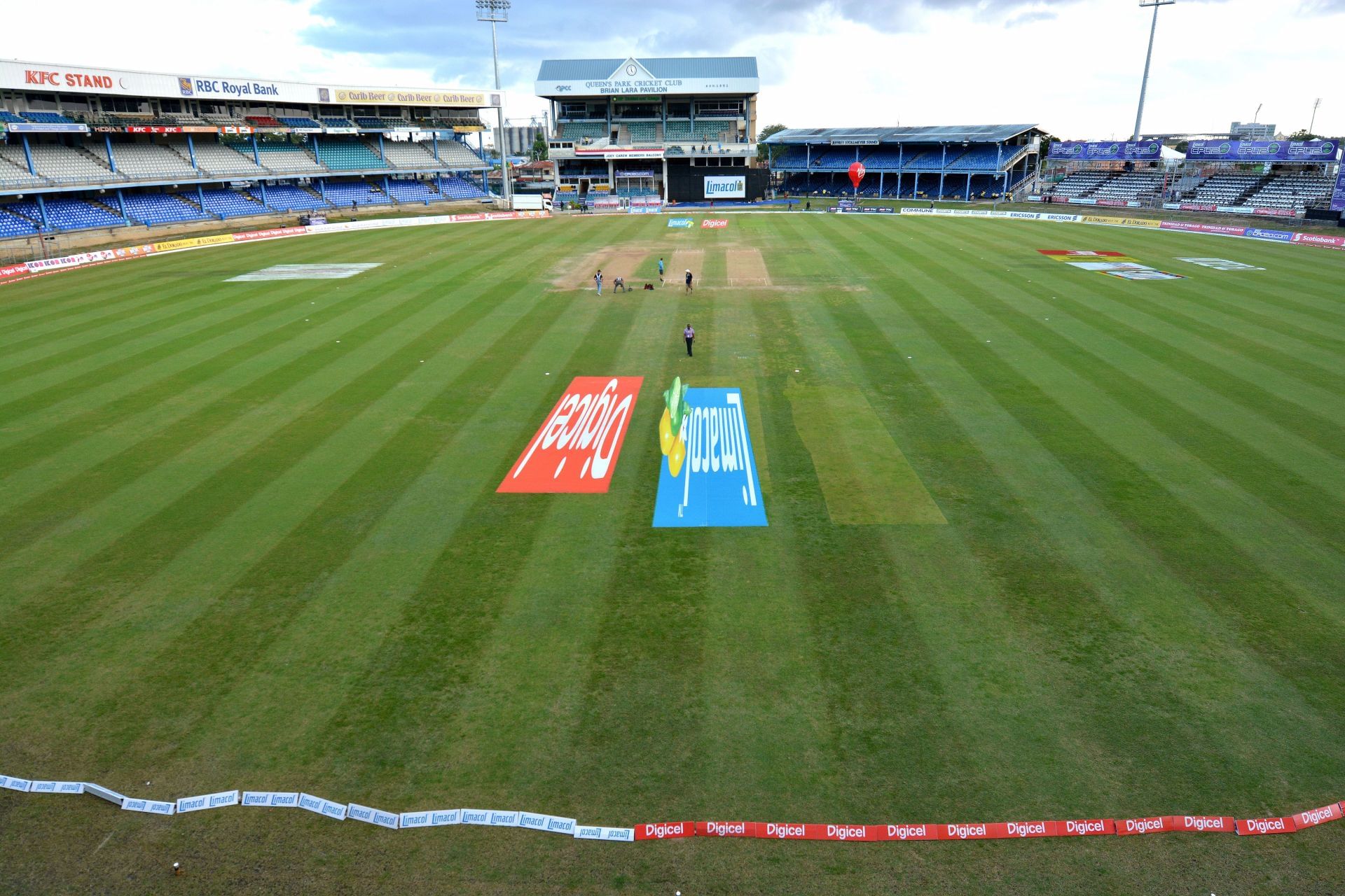 The Queen&#039;s Park Oval pitch didn&#039;t offer much assistance to the bowlers on Day 1.