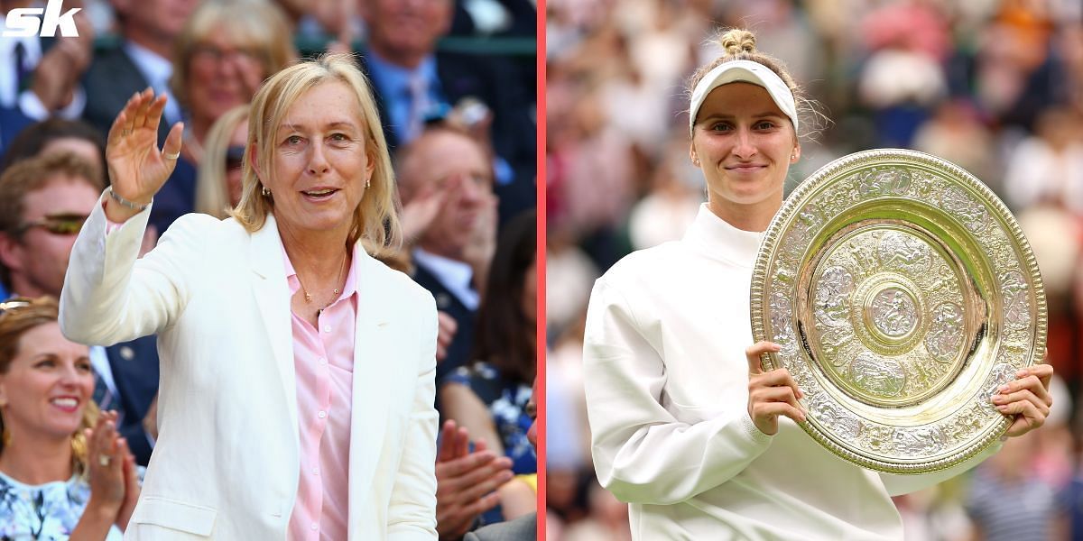 Martina Navratilova and Marketa Vondrousova 