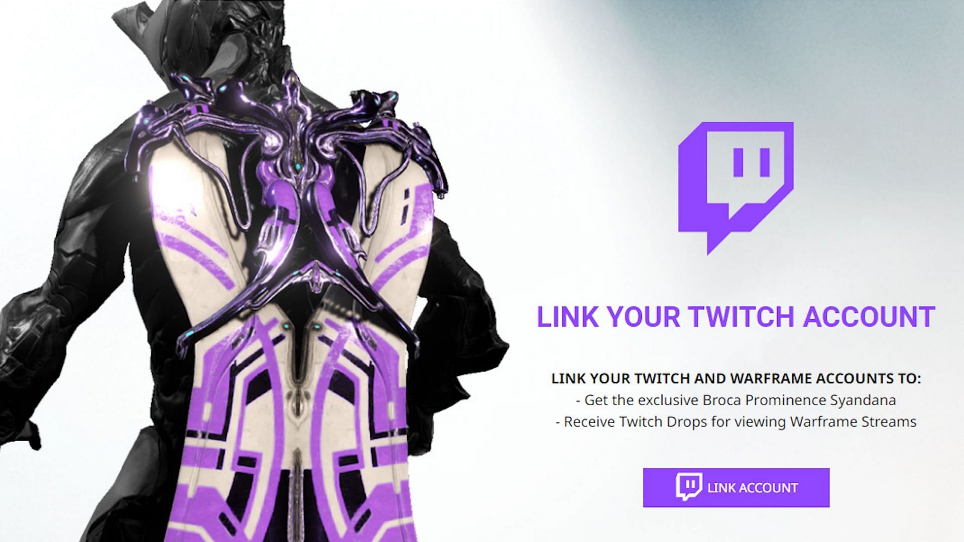 You can claim rewards by linking your Twitch with the in-game account (Image via Digital Extremes)