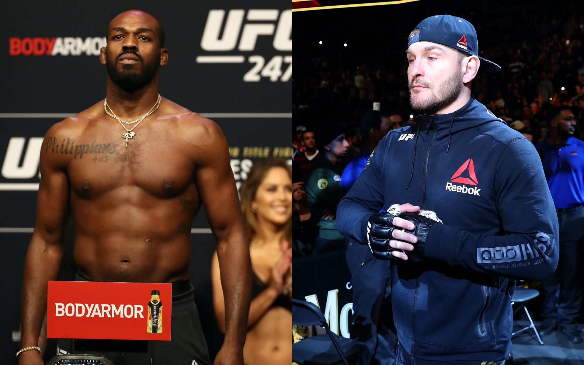 Jon Jones and Stipe Miocic [image credits: Getty Images] 