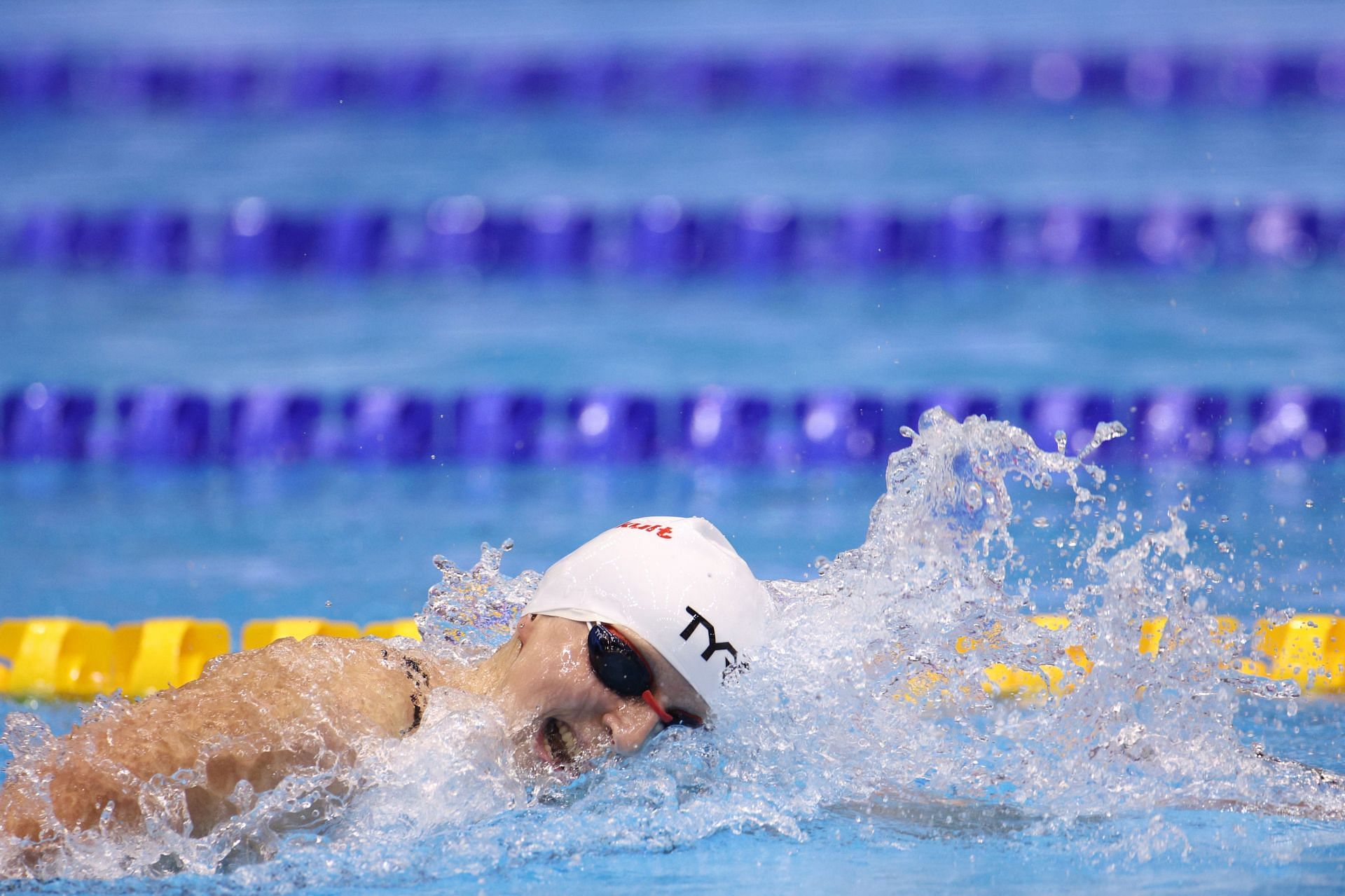 Katie Ledecky of Team United Statea competes in the Women&#039;s 800m Freestyle Heats