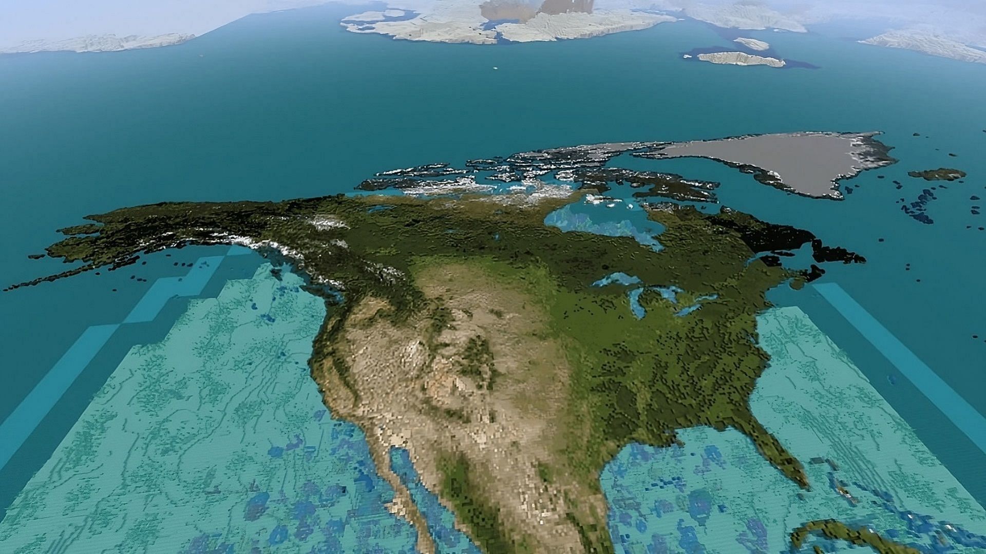 Someone's built the entire Earth in Minecraft - to scale