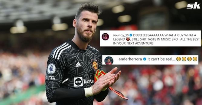 “It can’t be real”, “Still sh*t taste in music bro” - Footballers react as David De Gea leaves Manchester United