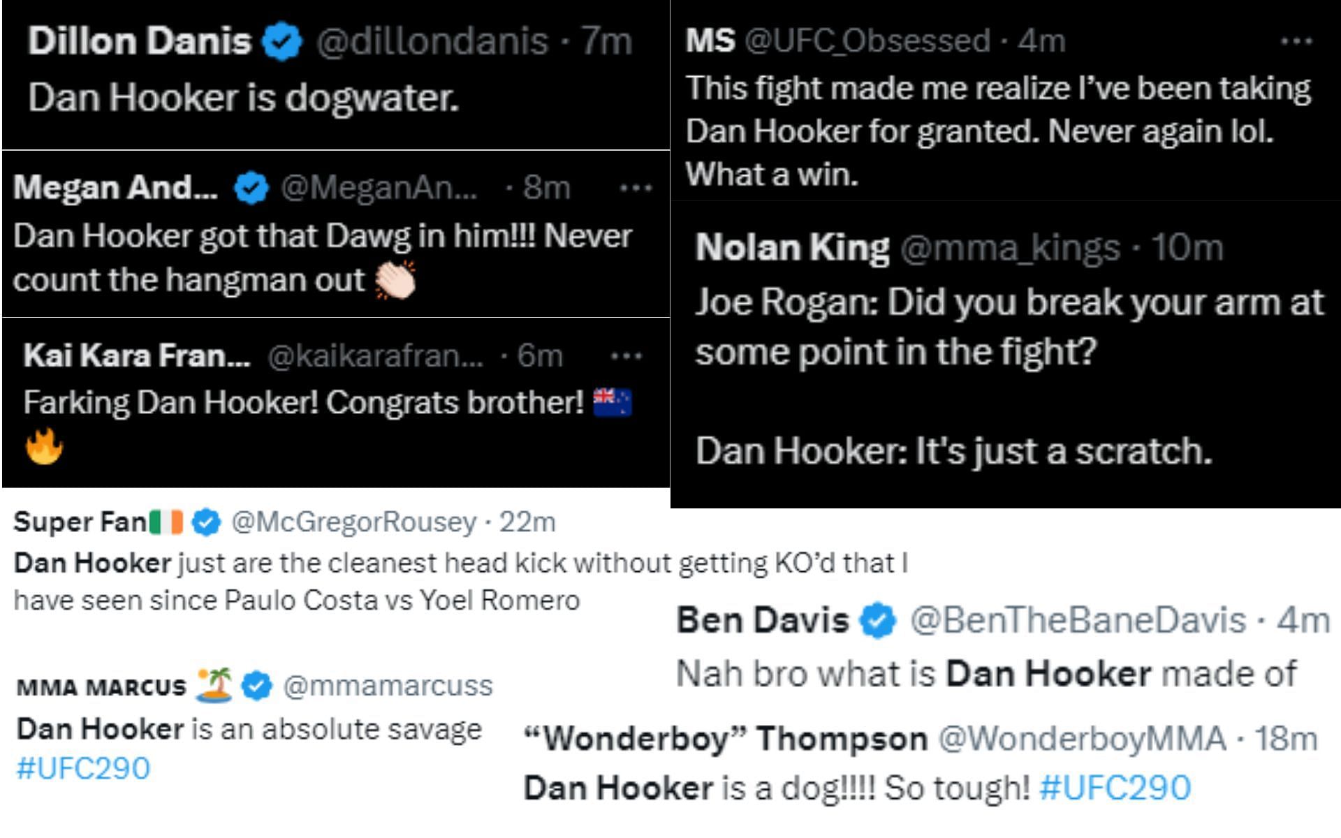 Fighters and fans react to Dan Hooker vs. Jalin Turner