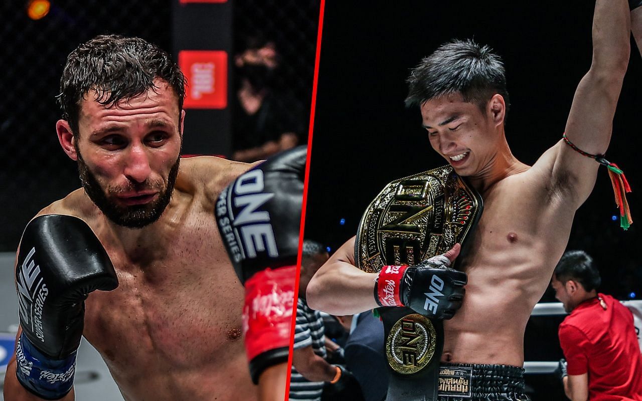 Davit Kiria (Left) faces Tawanchai (Right) at ONE Fight Night 13