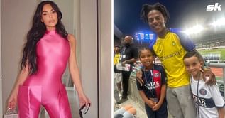 “Why you got that PSG on?" - IShowSpeed playfully taunts Kim Kardashian's son as they watch Cristiano Ronaldo in action in Japan