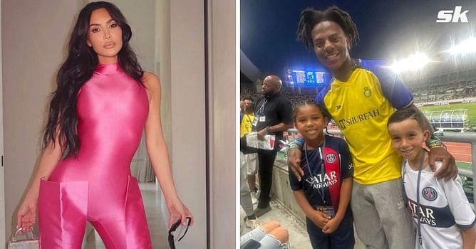 “Why you got that PSG on?" - IShowSpeed playfully taunts Kim Kardashian's son as they watch Cristiano Ronaldo in action in Japan