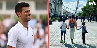 "When in London" - Novak Djokovic's wife takes kids Stefan and Tara on sightseeing during Wimbledon