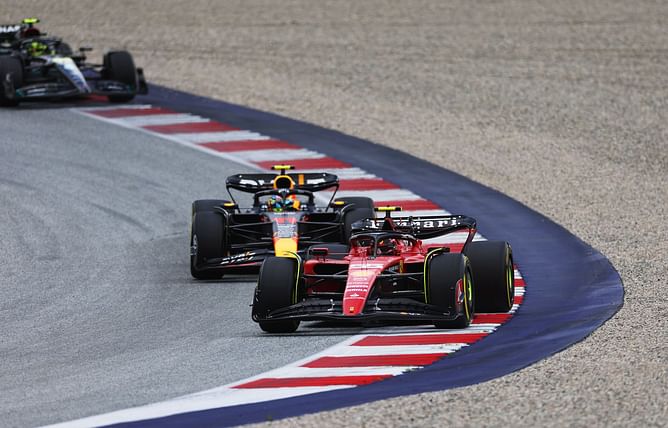 Watch: Carlos Sainz's valiant defense against Sergio Perez at the 2023 F1 Austrian GP