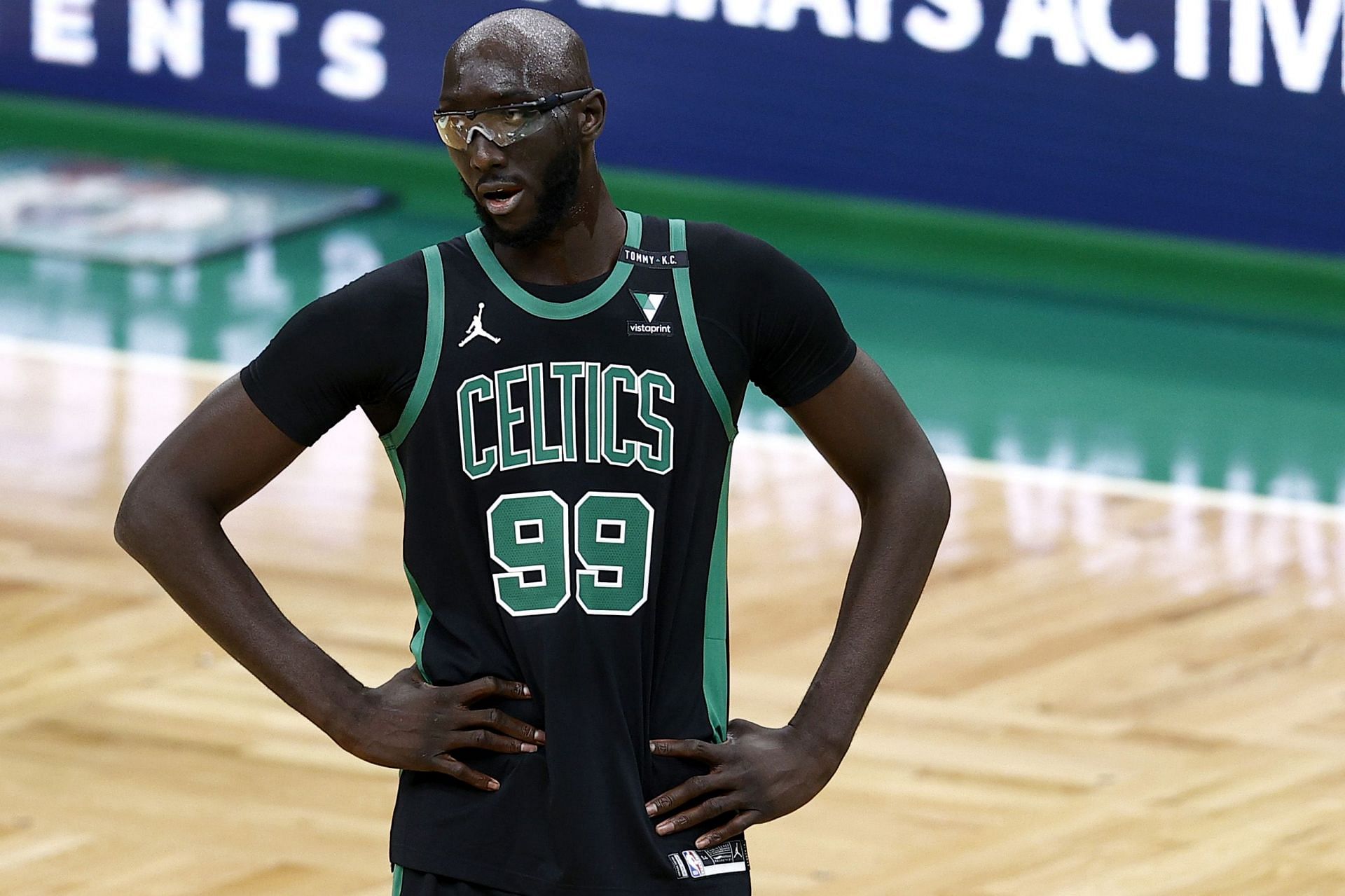 Tacko Fall during his time with the Boston Celtics