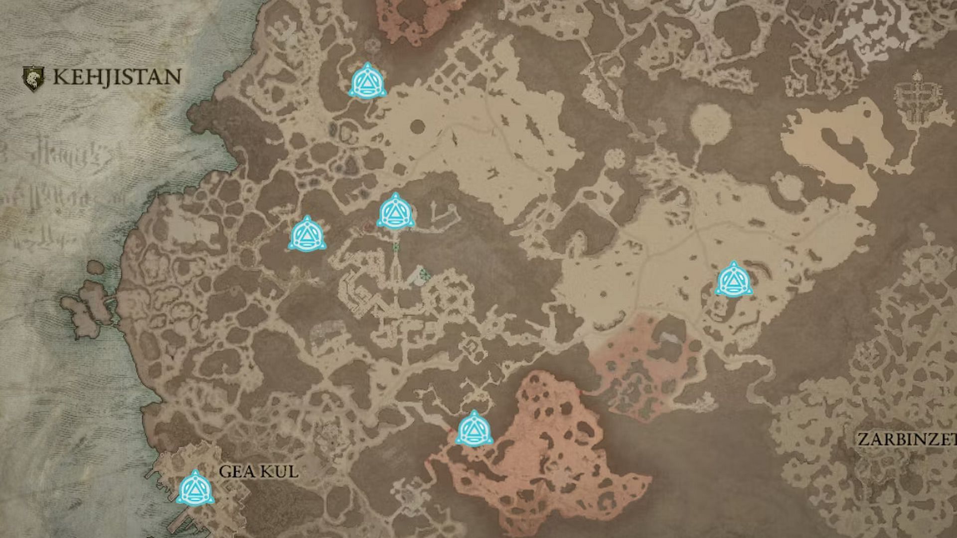You must first try to unlock all 6 waypoints (Image via Diablo 4)