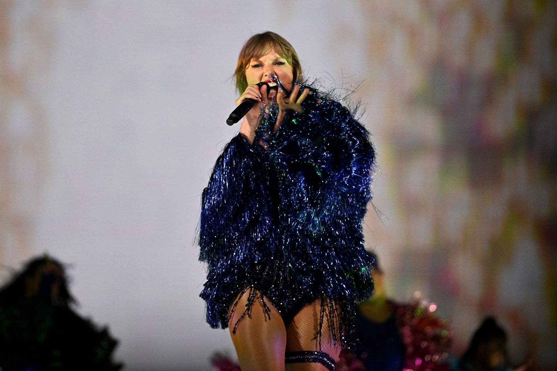 Taylor Swift at Empower Field At Mile High in Denver, Colorado on July 14, 2023 (Image via Getty Images)