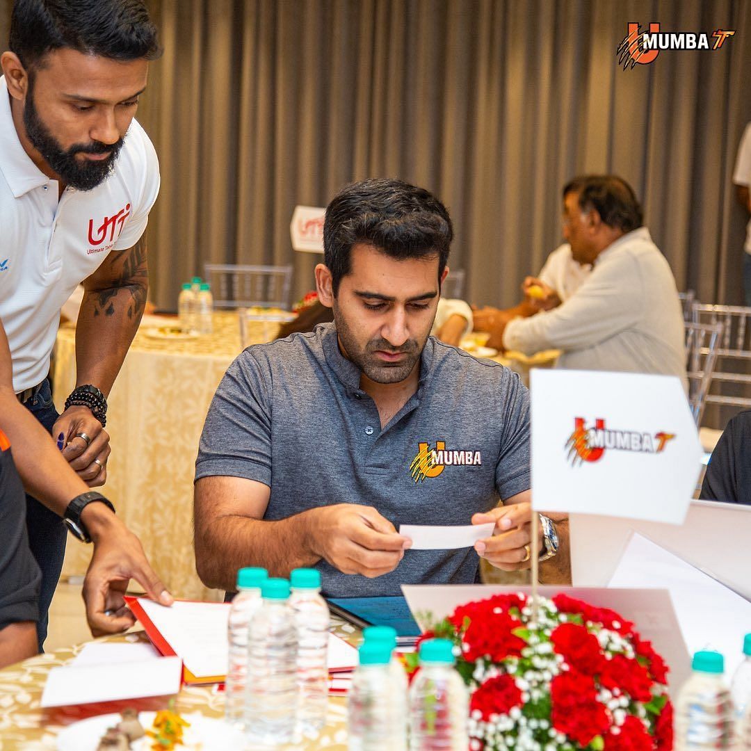 Suhail Chandhok during the Ultimate Table Tennis 2023 Coaches Draft. (Picture Credits: Instagram) 
