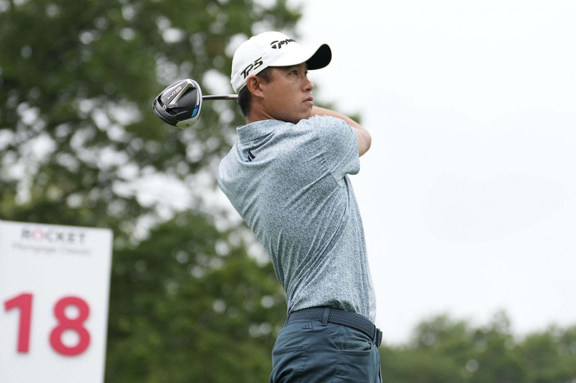 Collin Morikawa at the Rocket Mortgage Classic