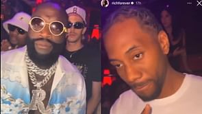 Kawhi Leonard is seen partying up with Rick Ross in Las Vegas ahead of 'do or die' season - "We outside"