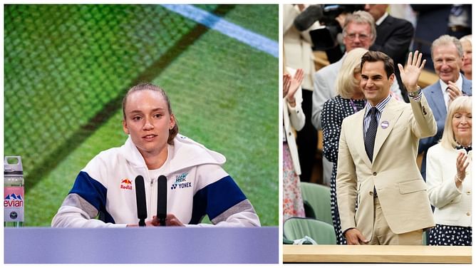 Elena Rybakina: "I really like Roger Federer, when I was younger I was always watching him play"