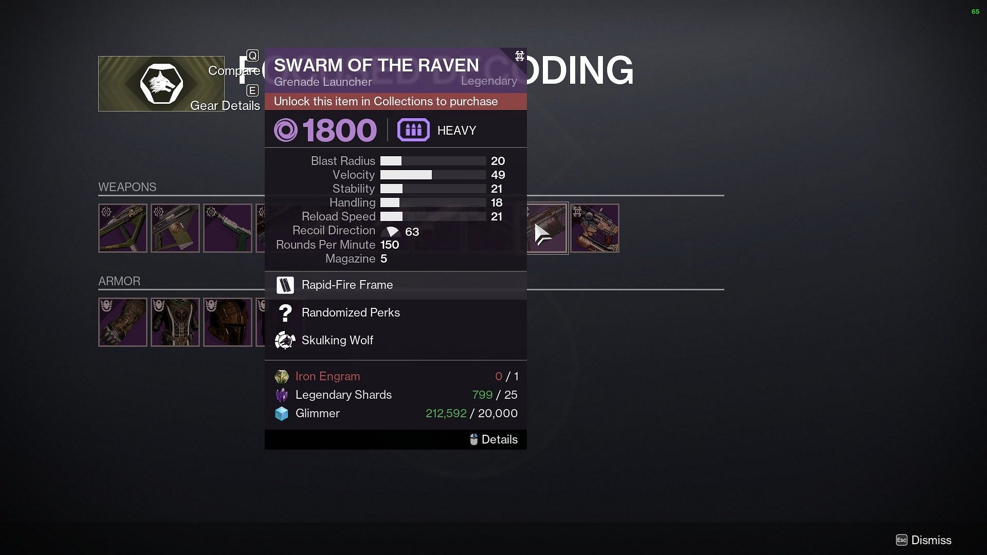 Swarm of the Raven (Image via Destiny 2)