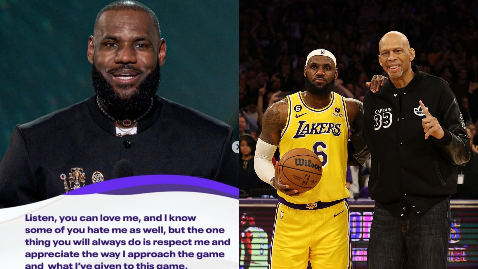 LeBron James was honored by the ESPYs after surpassing Kareem Abdul-Jabbar as the NBA