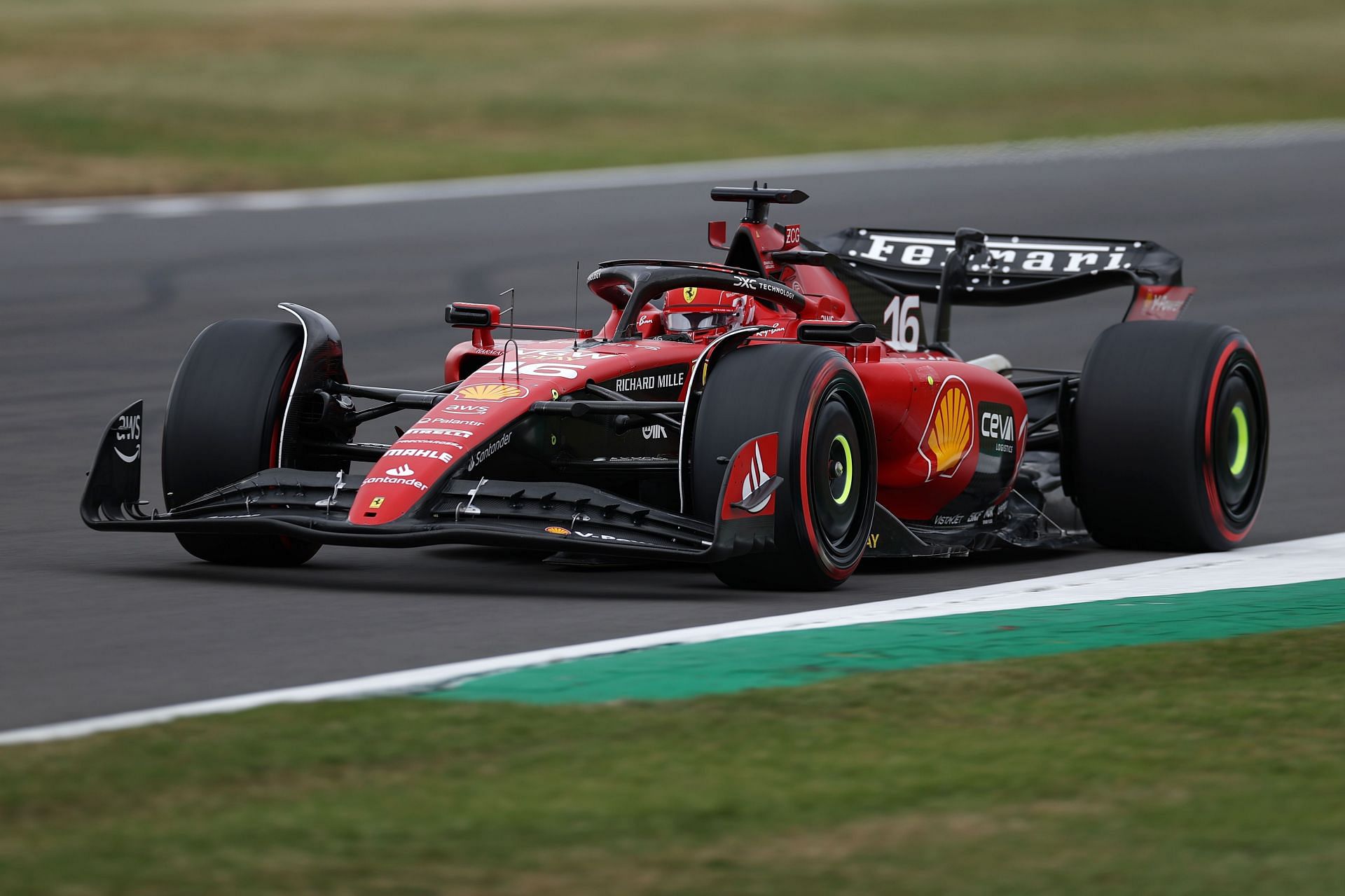 Charles Leclerc in the British GP