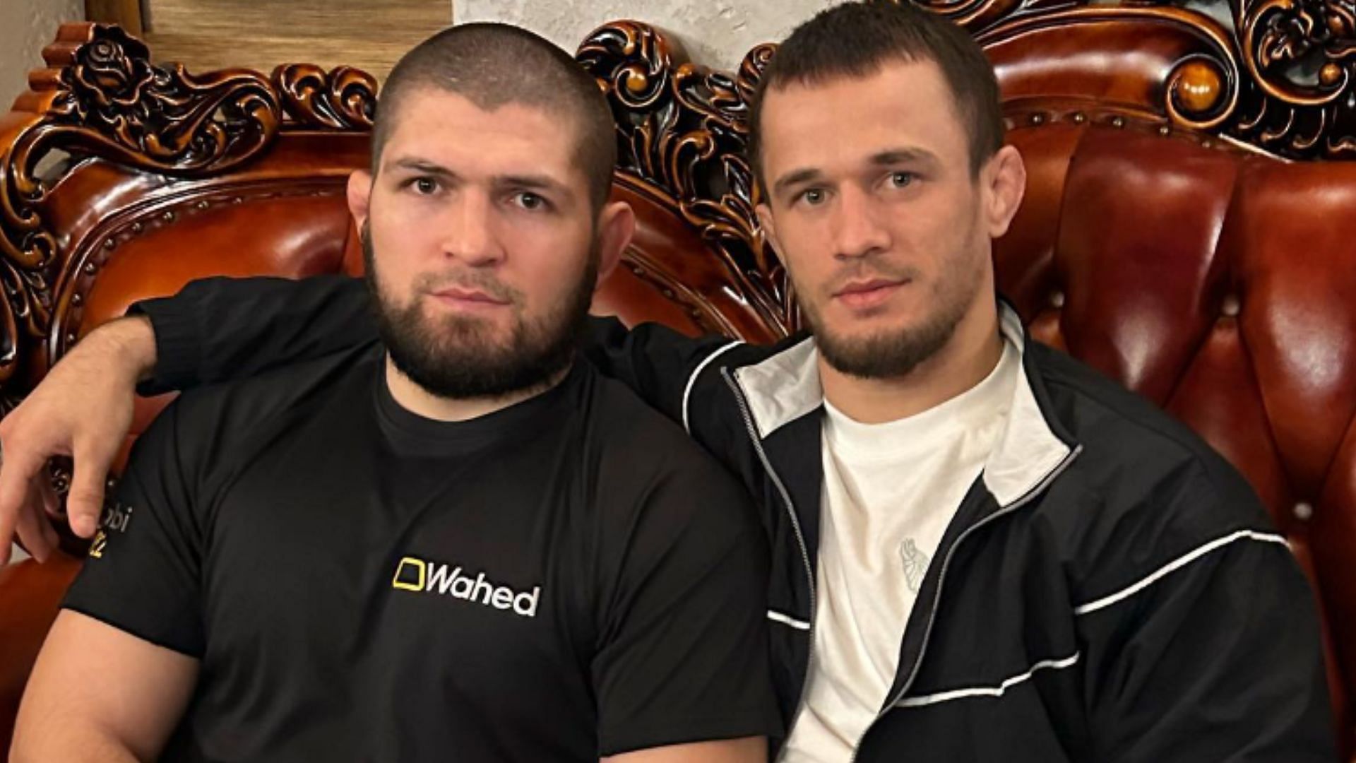 Khabib Nurmagomedov (left), Usman Nurmagomedov (right) [Image courtesy of @usman_nurmagomedov on Instagram]