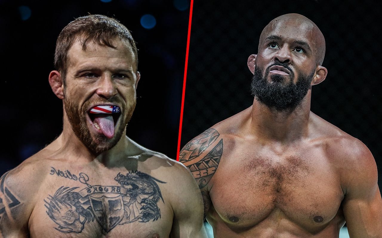 Jarred Brooks and Demetrious Johnson. [Image: ONE Championship]