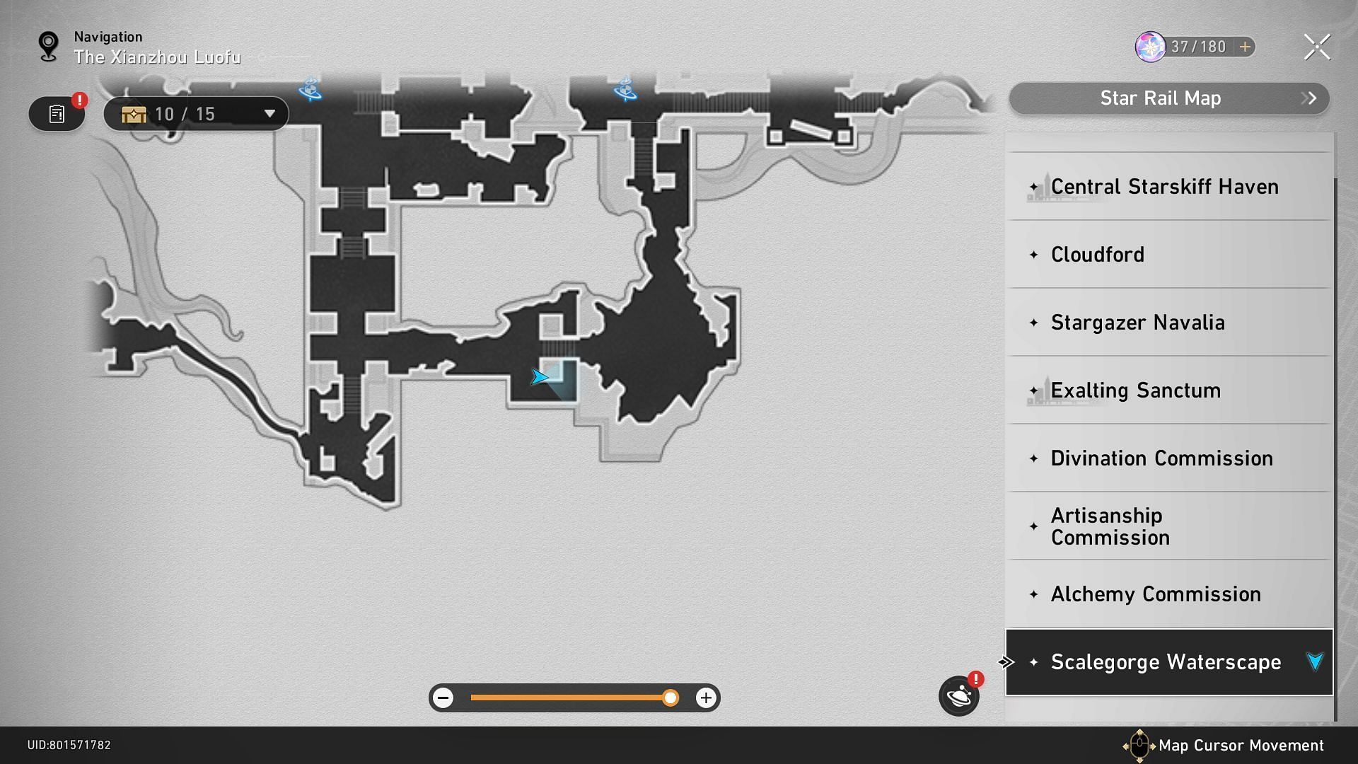 Honkai Star Rail Scalegorge Waterscape Treasure Chest locations