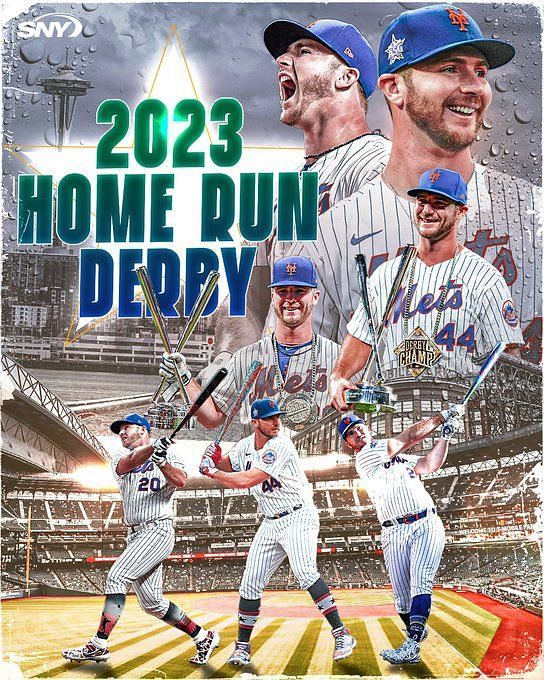 Pete Alonso New York Mets Fanatics Authentic Unsigned 2021 Back-to-Back  Homerun Derby Champion Photograph